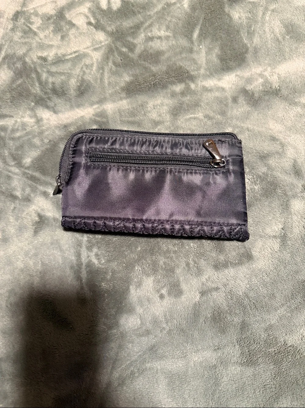Lug Black Quilted Zip Wallet -